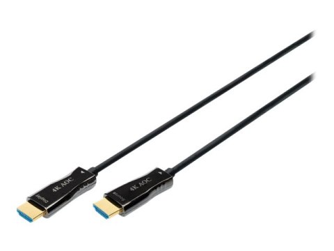DIGITUS - Duża szybkość premium - kabel HDMI z Ethernet - HDMI męski do HDMI męski - 20 m - podwójne ekranowanie - czarny - obsł