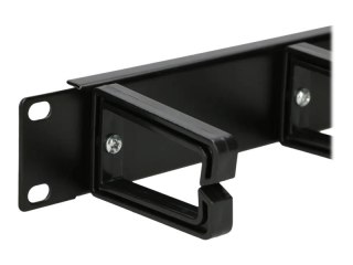 Extralink - Panel zarządzania kablami - do montażu na stelażu - czarny - 1U - 19"