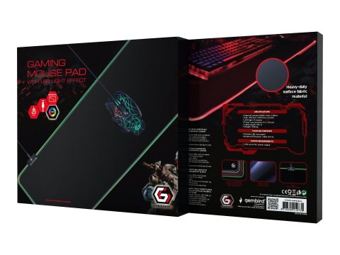 Gembird MP-GAMELED-L - Podkładka pod mysz - z oświetlenie LED - L