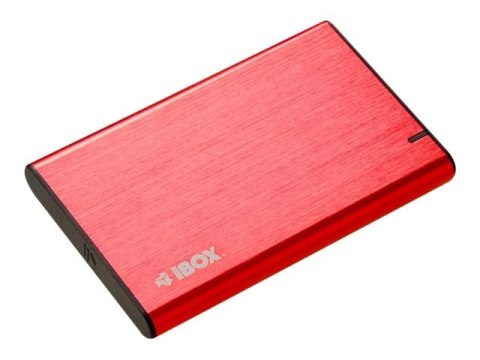IBOX HD-05 - Obudowa pamięci - 2.5" - SATA 6Gb/s - USB 3.1 (Gen 1) - czerwony