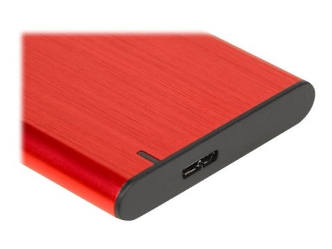 IBOX HD-05 - Obudowa pamięci - 2.5" - SATA 6Gb/s - USB 3.1 (Gen 1) - czerwony