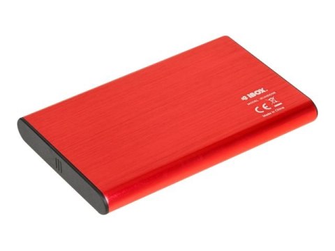 IBOX HD-05 - Obudowa pamięci - 2.5" - SATA 6Gb/s - USB 3.1 (Gen 1) - czerwony