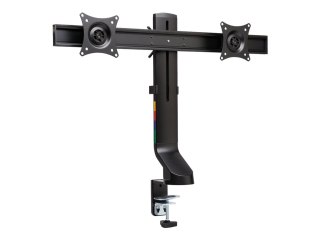 Kensington SmartFit Space-Saving Dual Monitor Arm - Zestaw do montażu - pochylenie i obrót - dla 2 monitory - aluminium, plastik