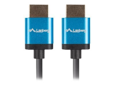 Lanberg - Duża szybkość premium - kabel HDMI - HDMI męski do HDMI męski - 1.8 m - czarny - obsługa 4K, obsługa 1080p