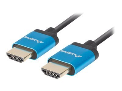 Lanberg - Duża szybkość premium - kabel HDMI - HDMI męski do HDMI męski - 1.8 m - czarny - obsługa 4K, obsługa 1080p