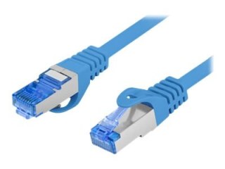 Lanberg - Kabel krosowy - RJ-45 (M) do RJ-45 (M) - 1.5 m - 0.98 cm - S/FTP - CAT 6a - nieruchomy - szary, RAL 5012