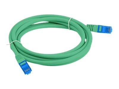 Lanberg - Kabel krosowy - RJ-45 (M) do RJ-45 (M) - 1.5 m - 6 mm - S/FTP - CAT 6a - bezhalogenowe, odlewany, bez wystających elem