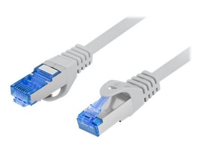 Lanberg - Kabel krosowy - RJ-45 (M) do RJ-45 (M) - 1.5 m - S/FTP - CAT 6a - nieruchomy - szary, RAL 7035
