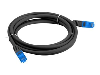 Lanberg - Kabel krosowy - RJ-45 (M) do RJ-45 (M) - 1.5 m - S/FTP - CAT 6a - odlewany, bez wystających elementów - czarny, RAL 90