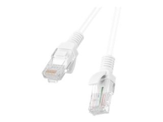 Lanberg - Kabel krosowy - RJ-45 (M) do RJ-45 (M) - 1 m - 5.4 mm - UTP - CAT 6 - odlewany, bez wystających elementów, nieruchomy 