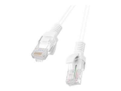Lanberg - Kabel krosowy - RJ-45 (M) do RJ-45 (M) - 1 m - 5.4 mm - UTP - CAT 6 - odlewany, bez wystających elementów, nieruchomy 