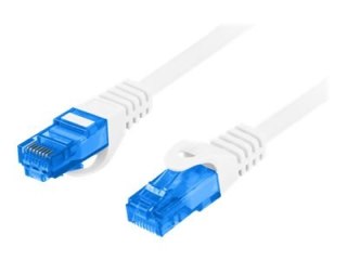Lanberg - Kabel krosowy - RJ-45 (M) do RJ-45 (M) - 2 m - 6 mm - S/FTP - CAT 6a - bezhalogenowe, odlewany, bez wystających elemen