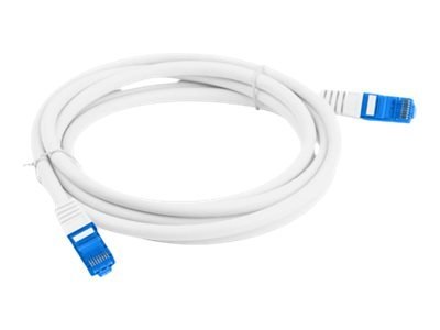 Lanberg - Kabel krosowy - RJ-45 (M) do RJ-45 (M) - 2 m - 6 mm - S/FTP - CAT 6a - bezhalogenowe, odlewany, bez wystających elemen