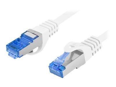 Lanberg - Kabel krosowy - RJ-45 (M) do RJ-45 (M) - 2 m - 6 mm - S/FTP - CAT 6a - bezhalogenowe, odlewany, bez wystających elemen