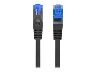 Lanberg - Kabel krosowy - RJ-45 (M) do RJ-45 (M) - 2 m - S/FTP - CAT 6a - nieruchomy - czarny, RAL 9004