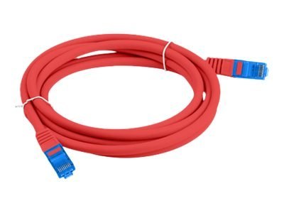 Lanberg - Kabel krosowy - RJ-45 (M) do RJ-45 (M) - 2 m - S/FTP - CAT 6a - nieruchomy - czerwony, RAL 3017