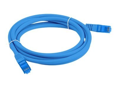 Lanberg - Kabel krosowy - RJ-45 (M) do RJ-45 (M) - 2 m - SFTP - CAT 6a - odlewany, bez wystających elementów, nieruchomy - niebi