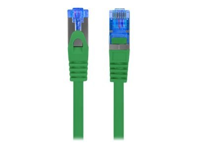 Lanberg - Kabel krosowy - RJ-45 (M) do RJ-45 (M) - 2 m - S/FTP - CAT 6a - odlewany, bez wystających elementów - zielony, RAL 602
