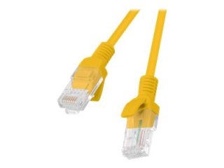 Lanberg - Kabel krosowy - RJ-45 (M) do RJ-45 (M) - 25 cm - 5.4 mm - UTP - CAT 6 - odlewany, bez wystających elementów, nieruchom