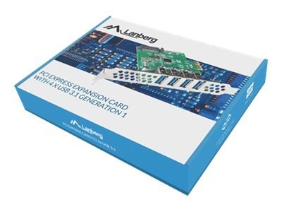 Lanberg PCE-US3-004 - Adapter USB - PCI Express x1 niski profil - USB 3.1 Gen 1 x 4