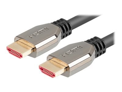 Lanberg - Ultra High Speed - kabel HDMI - HDMI męski do HDMI męski - 1 m - czarny - obsługa 8K 60 Hz, obsługa 5K 120 Hz, obsługa