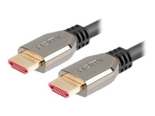 Lanberg - Ultra High Speed - kabel HDMI - HDMI męski do HDMI męski - 50 cm - czarny - obsługa 8K 60 Hz, obsługa 5K 120 Hz, obsłu