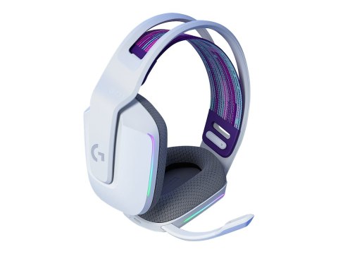 Logitech G G733 LIGHTSPEED Wireless RGB Gaming Headset - Słuchawka - pełna wielkość - 2,4 GHz - bezprzewodowa - biały