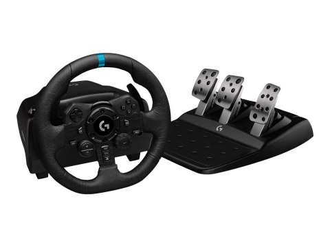 Logitech G923 - Zestaw kierownica i pedały - przewodowa - dla PC, Sony PlayStation 4, Sony PlayStation 5