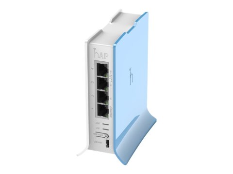 MikroTik RouterBOARD hAP lite - Router bezprzewodowy przełącznik 4-portowy 2,4 GHz