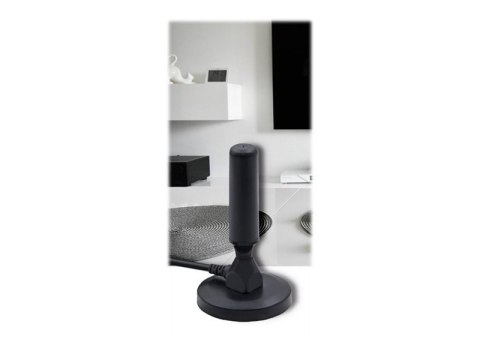 Qoltec - Antena - HDTV - 12 dBi - uchwyt magnetyczny