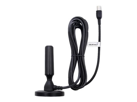 Qoltec - Antena - HDTV - 12 dBi - uchwyt magnetyczny