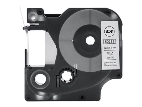 Qoltec - Czarny na białym - Roll (1.2 cm x 7 m) 1 kaseta(y) typ etykiety - dla DYMO LabelMANAGER 210D, 280, 360D, 420P, 500TS, P