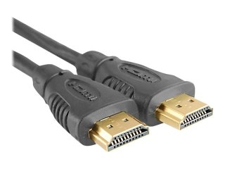 Qoltec - Duża szybkość - kabel HDMI z Ethernet - HDMI męski do HDMI męski - 2 m - czarny - obsługa 4K, obsługa 1080p, obsługa Do
