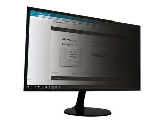 Qoltec - Filtr prywatności do ekranu - szerokość 24" - przezroczysty