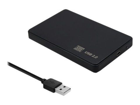 Qoltec - Obudowa pamięci - 2.5" - SATA 6Gb/s - USB 2.0 - czarny