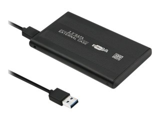 Qoltec - Obudowa pamięci - 2.5" - SATA 6Gb/s - USB 3.0 - czarny