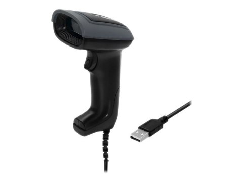 Qoltec - Skaner kodów paskowych - podręczna - wywoływarka 2D - 150 skan / sek. decoded - USB