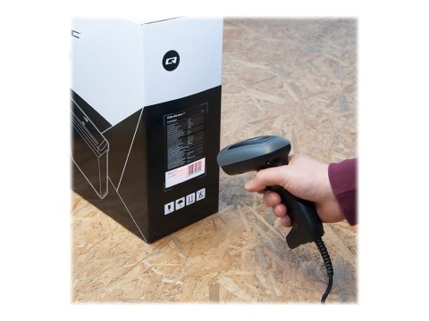 Qoltec - Skaner kodów paskowych - podręczna - wywoływarka 2D - 150 skan / sek. decoded - USB