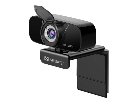 Sandberg USB Chat Webcam 1080P HD - Kamerka internetowa - kolor - 2 MP - 1920 x 1080 - 1080p - audio - USB 2.0 - MJPEG, H.264, Y