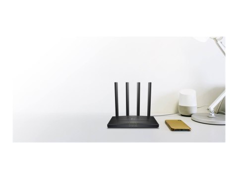 TP-Link Archer C6U - V1 - router bezprzewodowy przełącznik 4-portowy - 1GbE - Wi-Fi 5 - Dwuzakresowy