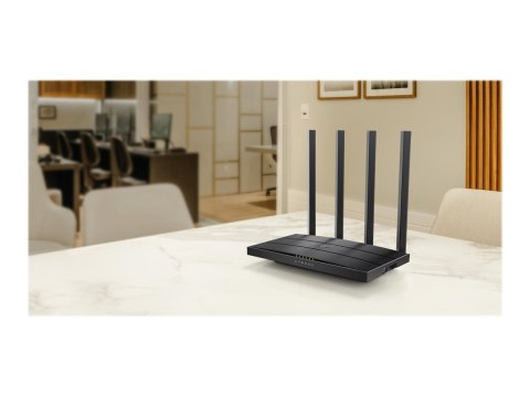 TP-Link Archer C6U - V1 - router bezprzewodowy przełącznik 4-portowy - 1GbE - Wi-Fi 5 - Dwuzakresowy