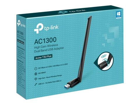 TP-Link Archer T3U Plus - Adapter sieciowy - USB 3.0 - Wi-Fi 5