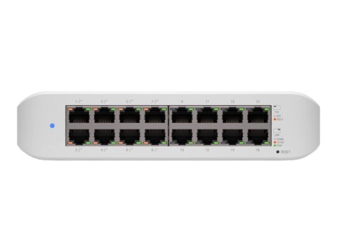 Ubiquiti UniFi Switch Lite USW-Lite-16-POE - Przełącznik - Tak - 16 x 10/100/1000 (8 PoE+) - stacjonarny, montowany na ścianie -