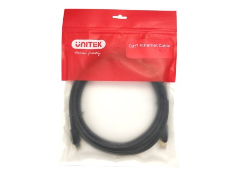 Unitek - Kabel krosowy - RJ-45 (M) do RJ-45 (M) - 3 m - 6.8 mm - kabel screened shielded twisted pair (SSTP) - CAT 7 - odlewany,