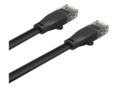 Unitek - Kabel sieciowy - RJ-45 (M) do RJ-45 (M) - 5 m - UTP - CAT 6 - odlewany, bez wystających elementów, płaski - czarny