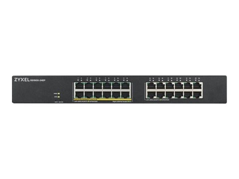 Zyxel GS1900-24EP - Przełącznik - smart - 24 x 10/100/1000 (12 PoE) - montowany w szafie rack, montowany na ścianie - PoE (130 W