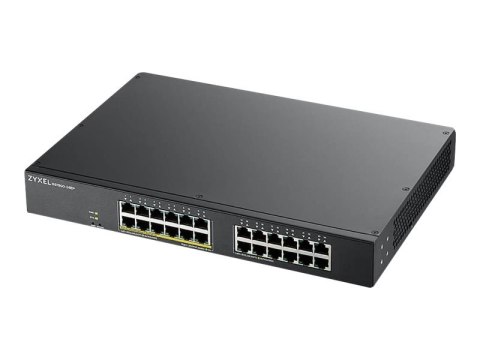 Zyxel GS1900-24EP - Przełącznik - smart - 24 x 10/100/1000 (12 PoE) - montowany w szafie rack, montowany na ścianie - PoE (130 W
