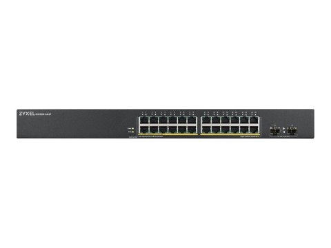 Zyxel GS1900-24HPv2 - Przełącznik - smart - 24 x 10/100/1000 (PoE) + 2 x 10/100/1000 - montowany w szafie rack, montowany na ści