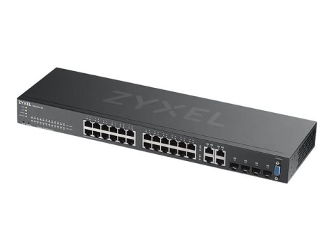 Zyxel GS2220-28 - Przełącznik - Tak - 24 x 10/100/1000 + 4 x zestaw Gigabit SFP - montowany w szafie rack