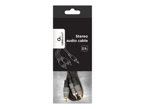 Cablexpert - Kabel audio - mini-phone stereo 3.5 mm męski do RCA x 2 męski - 2.5 m